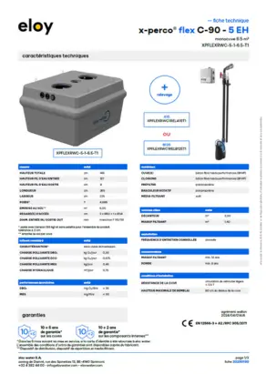Fiche technique x-perco flex 5EH