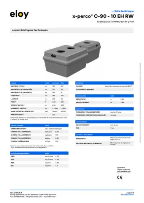 Fiche technique x-perco multi 10EH