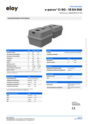Fiche technique x-perco multi 15EH