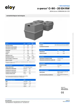 Fiche technique x-perco opti 20EH