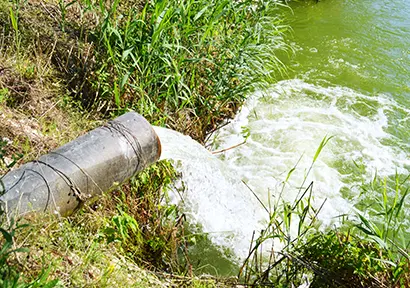 eau usée rejetée