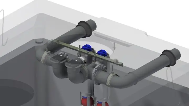 le décanteurs double sortie d'eloy water