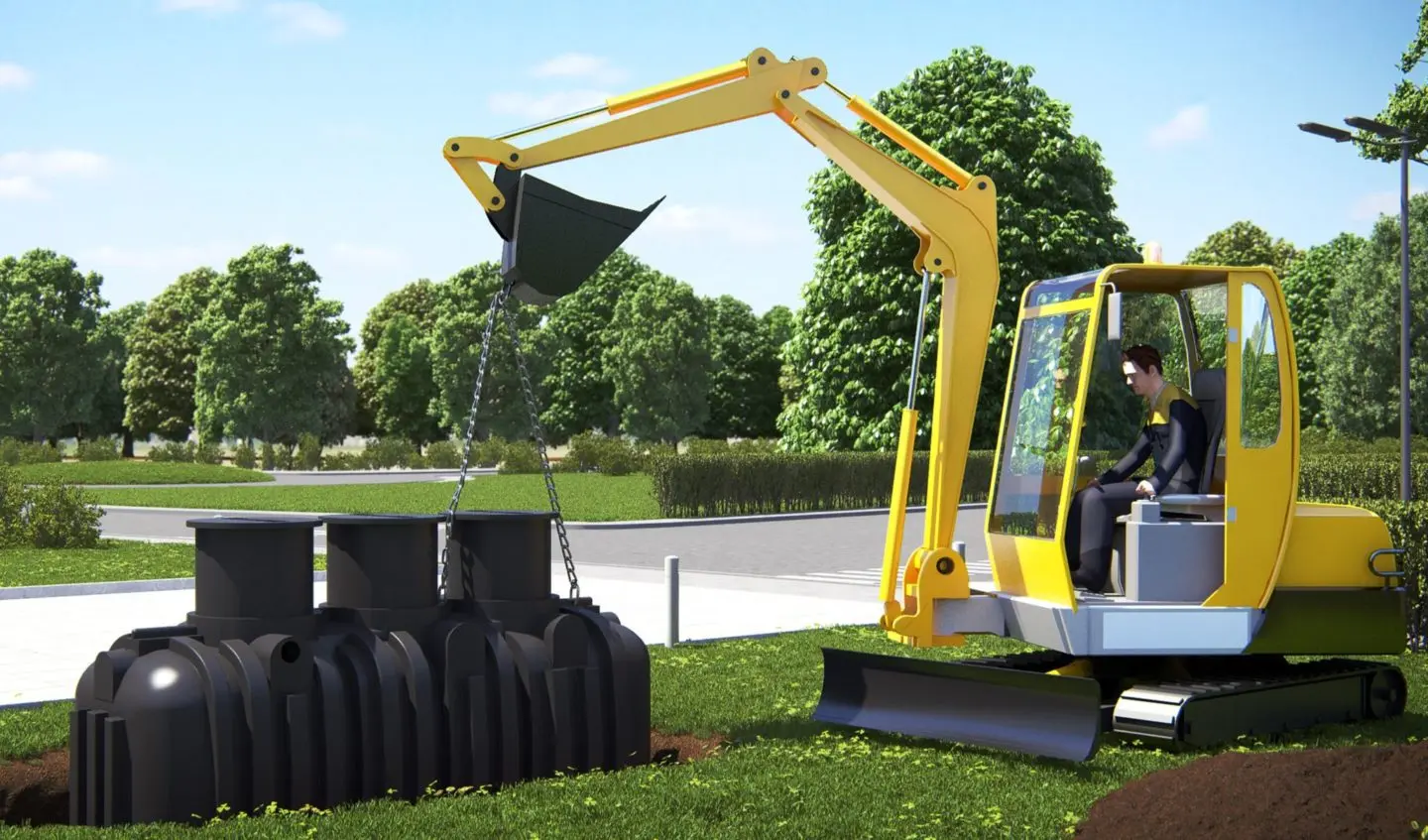 machine déposant l'x-perco® dans le sol