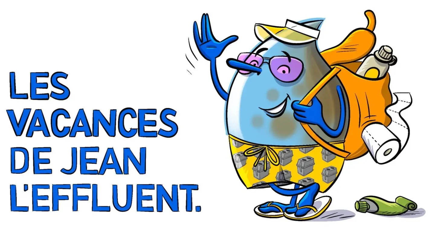 les vacances de Jean l'effluent qui est une goutte d'eau
