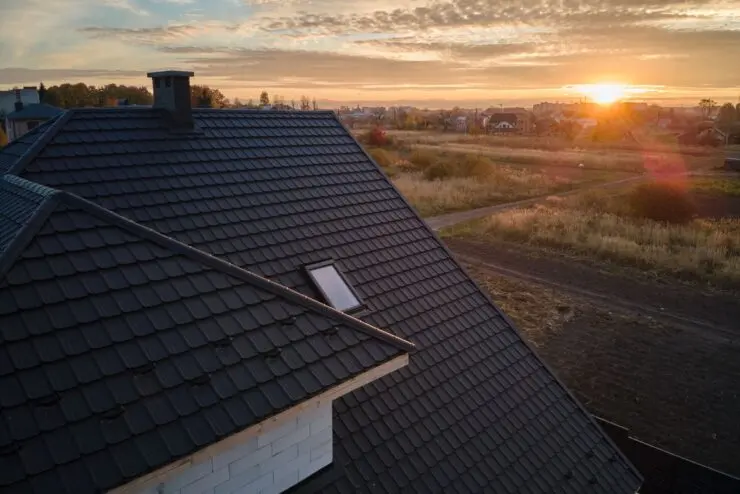 le toit d'une habitation