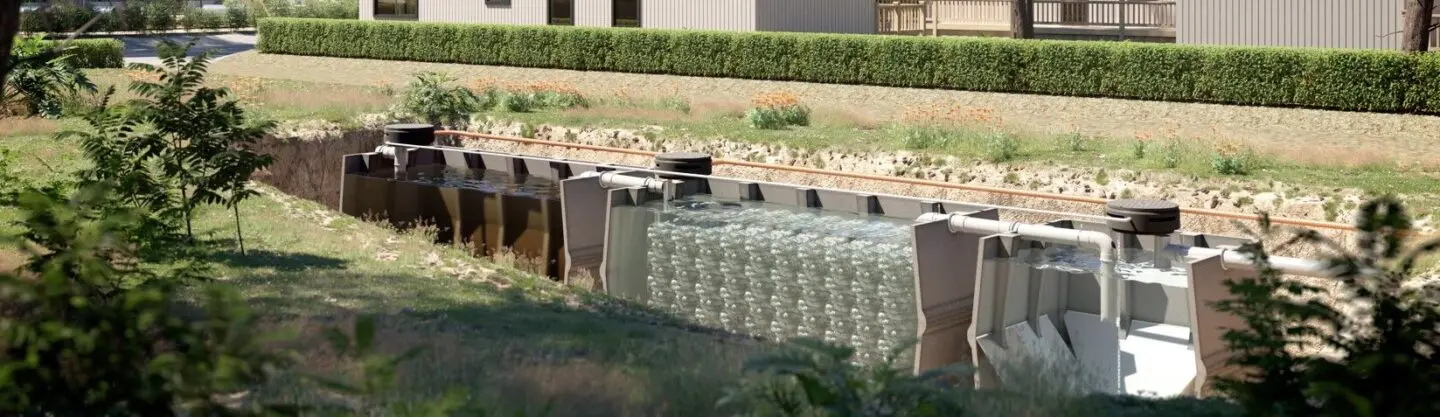 la microstation oxyfix® placée dans le sol