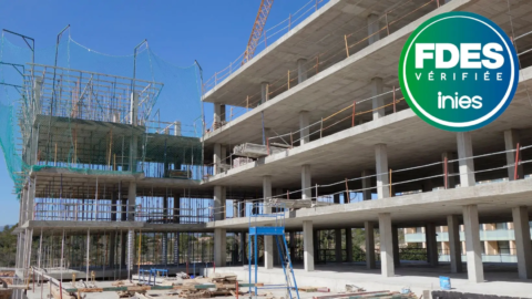 bâtiment : icône FDES (fiches de déclaration environnementale et sanitaire)