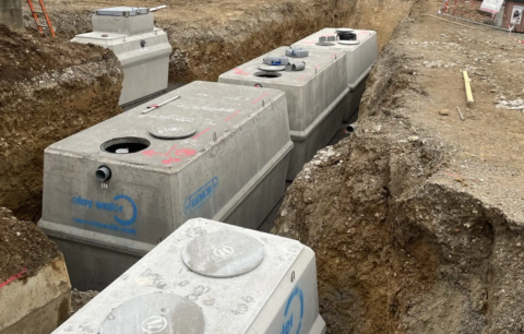 chantier : l'oxyfix® et le dégraisseur dans le sol