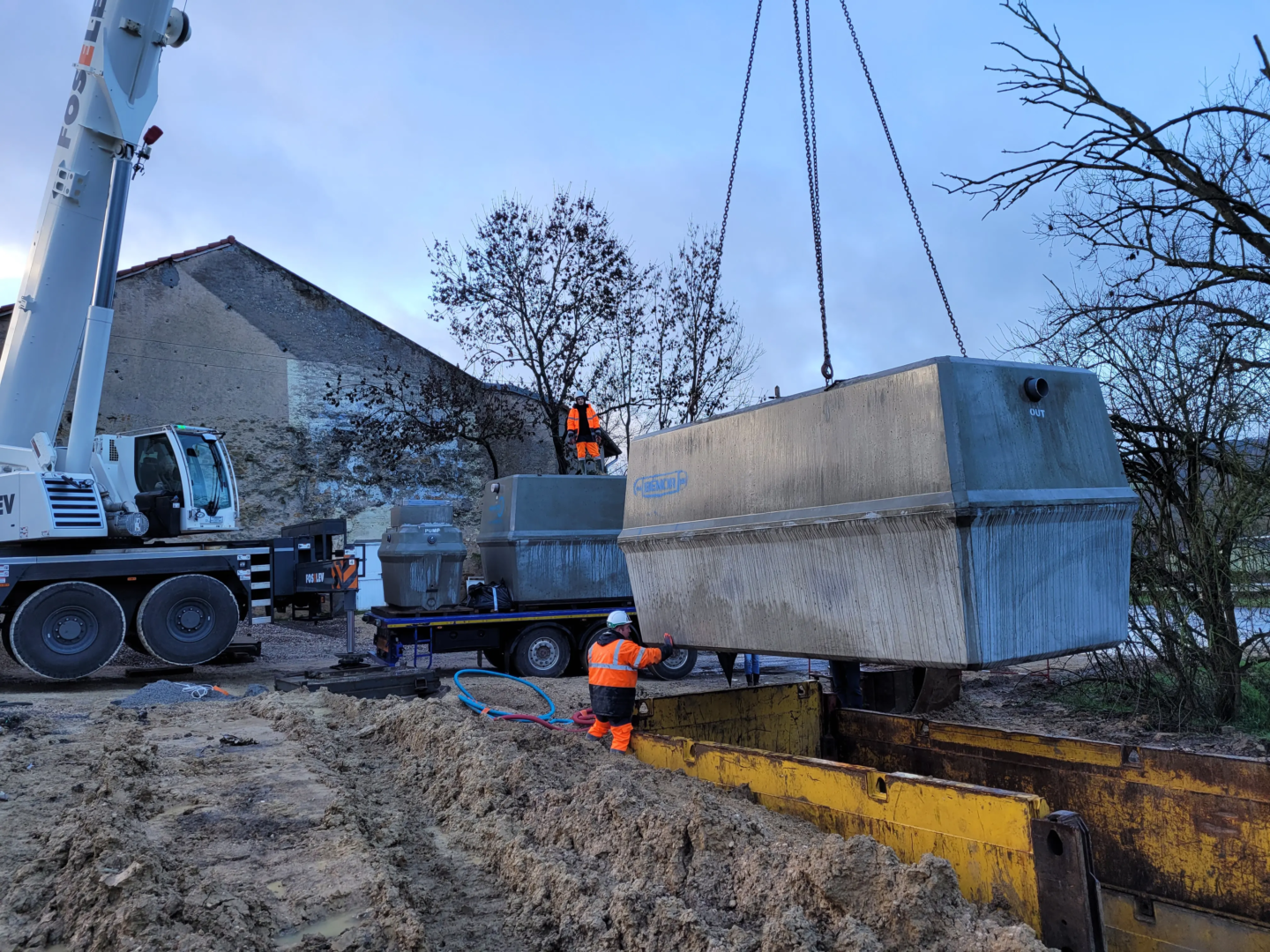 chantier placement d'un oxyfix®